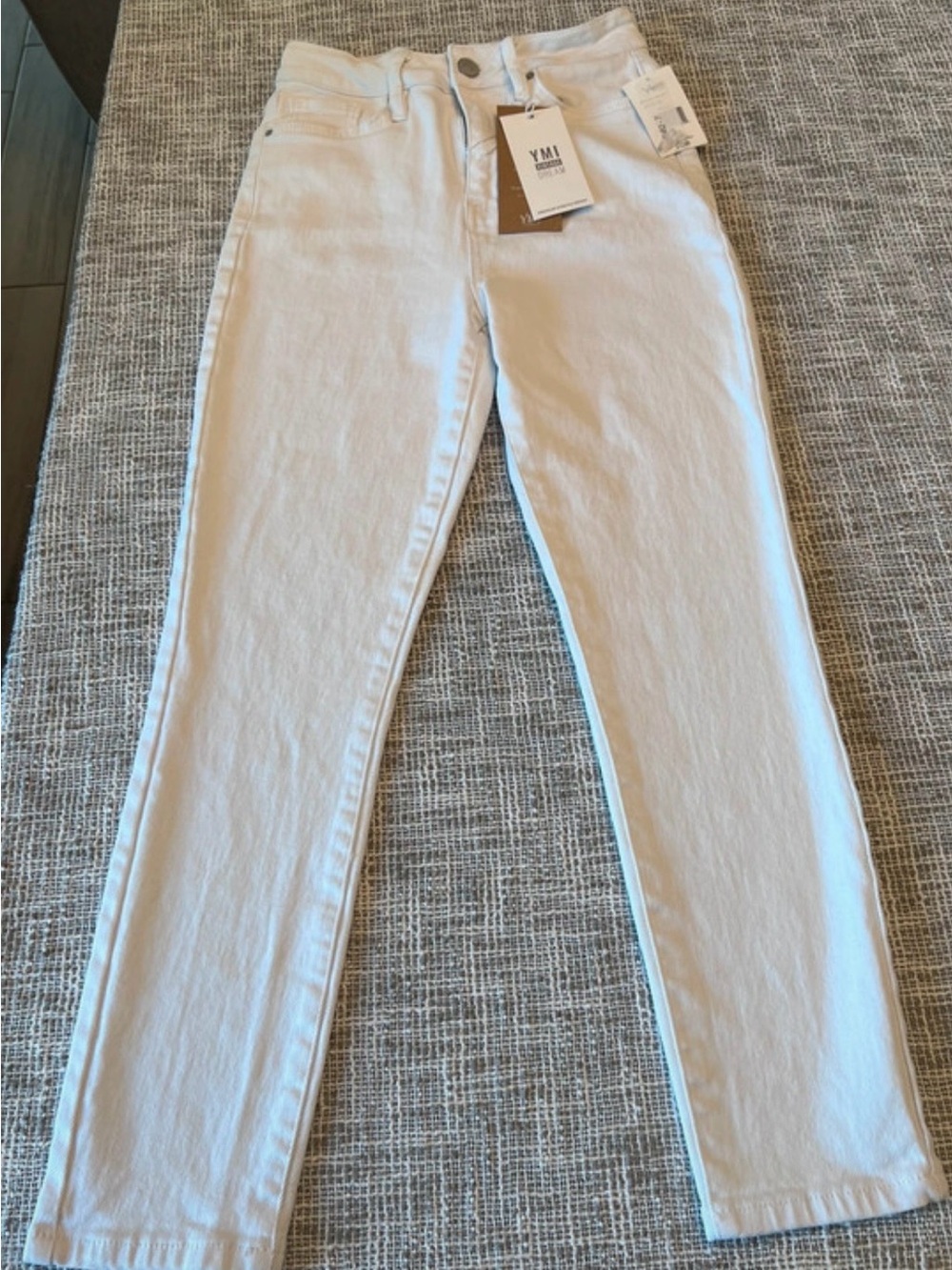 YMI Off-White High-Rise Skinny Jeans